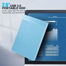 Image of External Hard Drive Portable Storage Backup HDD USB 3.0 Phone PC Laptop -1/2/4TB