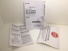 Owner's Manual ONLY - TOSHIBA DVD Player SD-6100KU SD-K980KU