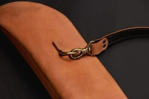 Bolsa de viaje para bastón, almacenamiento de bastón hecho a mano, estuche de cuero, soporte de estante Foto 3 de 4