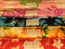SALE Hawaiian Print Neck Cooling Scarf Locally Made in Hawaii Water Crystal