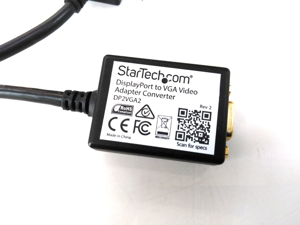 2x StarTech DisplayPort zu VGA Adapter Kabel Umwandler Konverter , Neuwertig - Bild 4 von 4