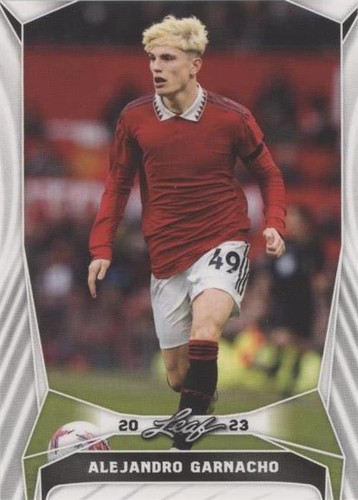 Alejandro Garnacho Signed Manchester Utd Away Soccer Jersey #17