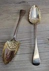 1849 Victoria Sterling Silver Scalloped Edge Robert Wallace Berry Serving Spoons