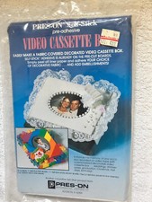 Pres-On Self-Stick Pre-Adhesive  Kit for Fabric Covered Video Cassette Box NEW