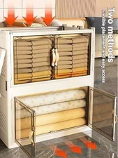 MDTMR 48QT/Layer Multi-Layer Covered Stackable Folding Storage Box