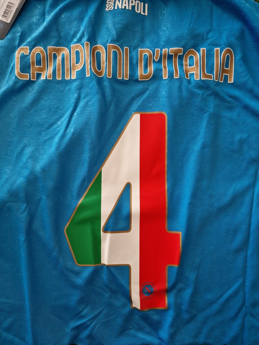 Napoli Shirt EA7 Champions Of Italy 4 Limited Edition Boxed XL