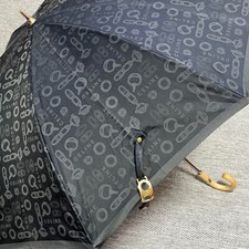Authentic Celine Vintage Macadam Chain Print Umbrella Deadstock Not Used