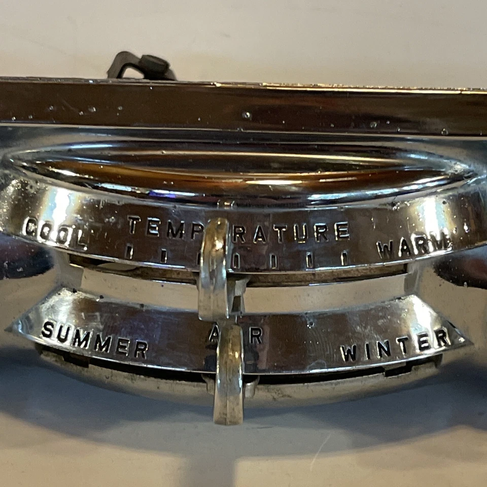 Desoto 1953 bajo tablero controles de temperatura aire ventilador descongelación Mercury? Foto 3 de 4