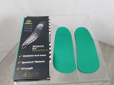Spenco RX 3/4 Length Orthotic Arch Support Shoe Insoles Sz 1 Women's 5-6