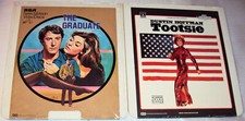 THE GRADUATE TOOTSIE CED RCA SelectaVision VideoDiscs Dustin Hoffman Teri Garr
