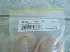 NEW IN BAG BLOCH PRO ELASTIC CANVAS S0621L BALLET SLIPPERS SIZE 7.5C