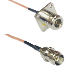 RG316 N FLANGE FEMALE to TNC FEMALE RF Cable Rapid-SHIP LOT