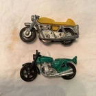 1960s Marx Tootsietoy Diecast & Plastic Motorcycle 1974 Matchbox Honda Lesney