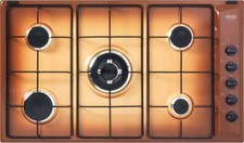 De Longhi Piano Cottura 5 Fuochi a Gas 90cm Terra Francia YTF59DD