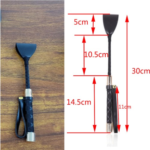 Short Riding Crop PU Leather Whip Flirt Flogger Slave BDSM Couple Games Roleplay - Picture 11 of 24