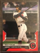 2021 Topps Now #849 Oscar Mercado Cleveland Indians 08/10
