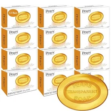Pears Pure & Gentle Soap with Natural Oils 12 Pack Pure & Gentle Bar Soap