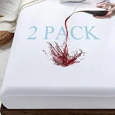 Waterproof Mattress Protector Full Mattress Pad Cover Deep Pocket Fitted Style 2