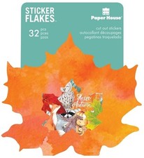 Scrapbooking Crafts PH Paper Die Cut Stickers Autumn Woods Leaves Fox Owl Racoon