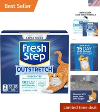 Activated Charcoal Cat Litter - 32 lb Long Lasting Unscented, Zero Odor for Cats