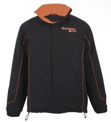 Middy MX-800 Waterproof Jacket LARGE Fishing Black Orange