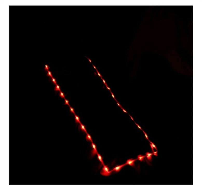 Healers Teal-Light Lightweight Soft Shell and Mesh Back LED Dog Jacket - X Small - Image 3 of 4