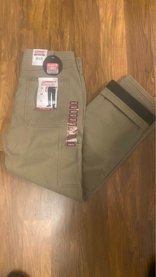 Mens Coleman Fleece Lined Carpenter 