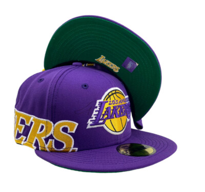 Los Angeles Lakers Side Split NBA New Era 59FIFTY fitted cap hat
