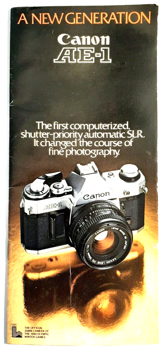 Canon AE-1 Information Brochure - official camera of the