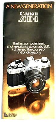 Canon AE-1 Information Brochure - official camera of the