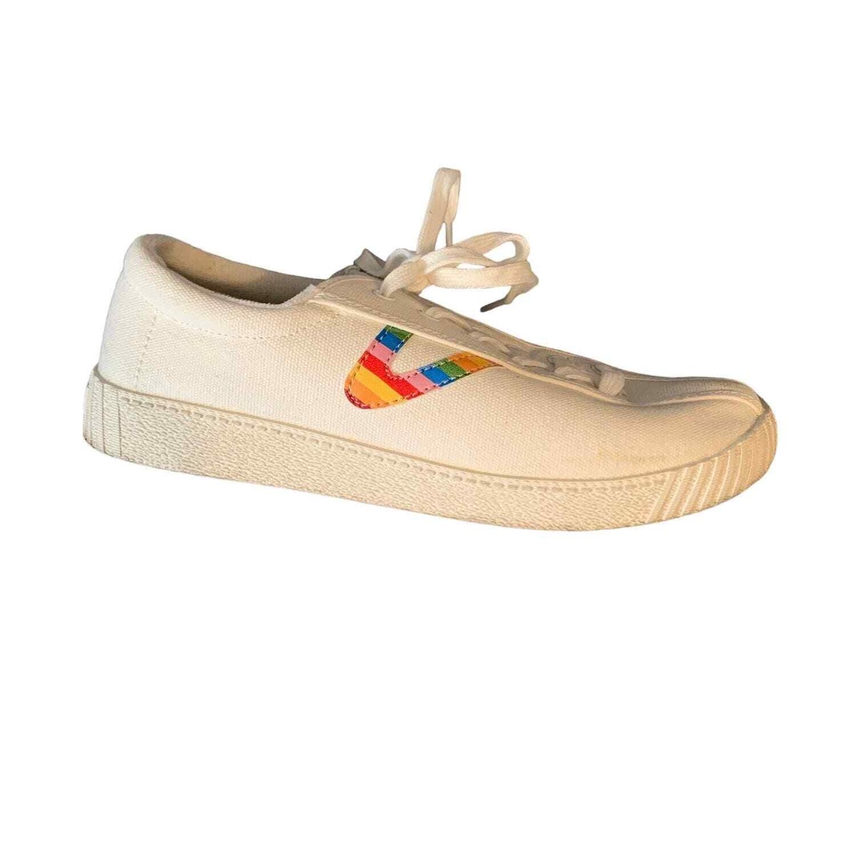 Tretorn Nylite White/Rainbow Low Top Women's Size Sneaker