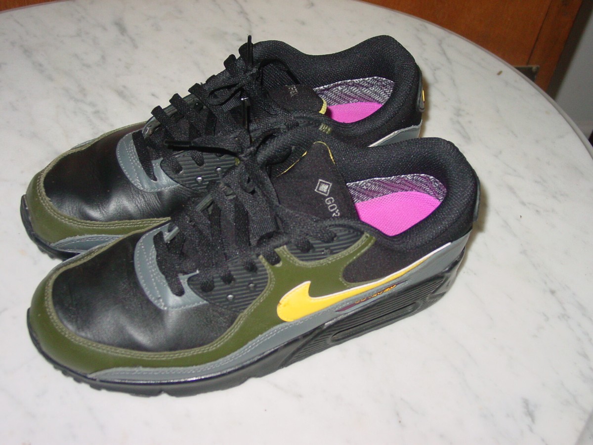 2022 Mens Nike Air Max 90 Gore-tex Black/Cargo Khaki DJ9779-001