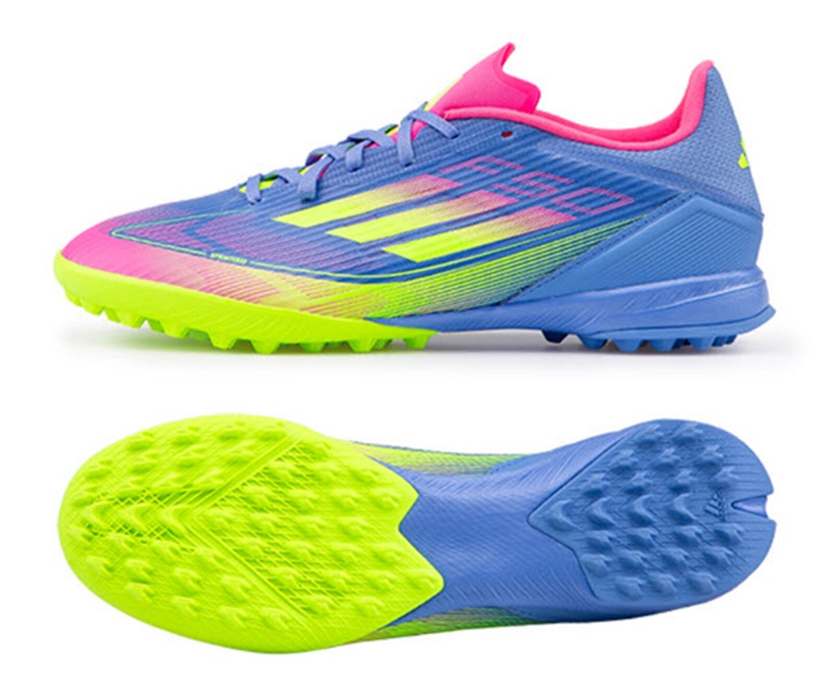 Adidas Men F50 League TF Cleats Futsal Blue Soccer Boot