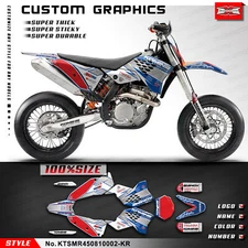 Dirt Bike Complete Vinyl Stickers Decals Graphics Kit for SMR 450 2008 2009 2010