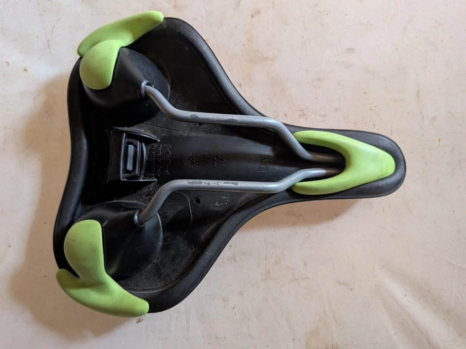 Selle de vélo ville VTT gel noir vert marque - SELLEROYAL RIO - Photo 4/4