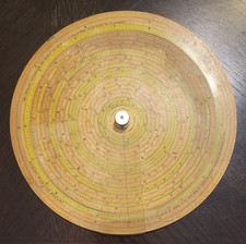 Rare 1896 Sexton's Omnimetre Round Circular Slide Rule Calculator Census Bureau