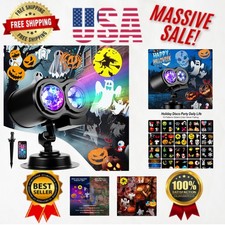 High-Definition Holiday Projector Light Show - 19 Theme Slides for Festive Decor