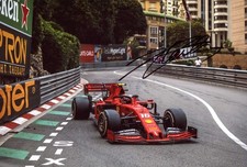F1 RACING DRIVER Charles Leclerc FERRARI autograph, In-Person signed photo