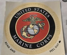 4  United States Marine Corp Foil Decal Sticker EGA USMC