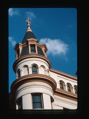 1980s 35mm Slide of Apex Building Turret Finial Washington DC James C Hammack