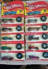 1992  25th Anniversary Hot Wheel Cars 1:64 , REDLINE Edition Set Of 10 W/Buttons