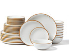 Dinnerware Set Service for 8 (32 PCS) round Plates and Bowls Sets Scratch Resist