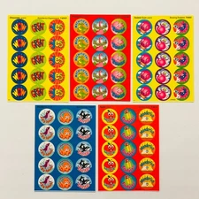 TREND Scratch n Sniff Scented Sticker LOT Bubble Gum Apple Blueberry Chocolate