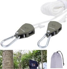 Retractable travel clothesline heavy duty 28ft white