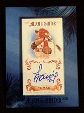 2015 Topps Allen & Ginter MINI ROOKIE AUTO Yasmany Tomas item 5