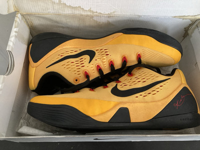 Rare Nike Kobe IX 9 EM Bruce Lee Black Yellow 5 6 US9