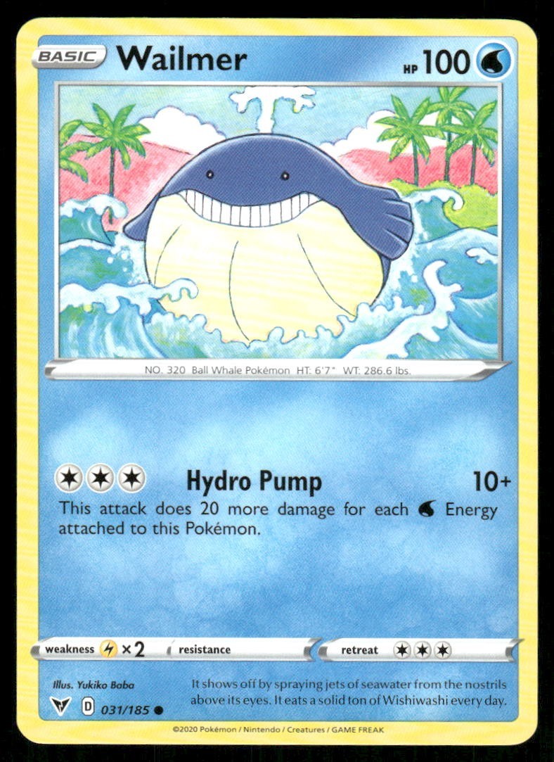 Pokémon TCG Wailmer Wailmer Common Regular