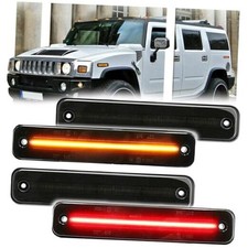 4 PCS Amber LED Side Marker Light for Hummer H2 2003-2009, H2 Amber Sidemarker