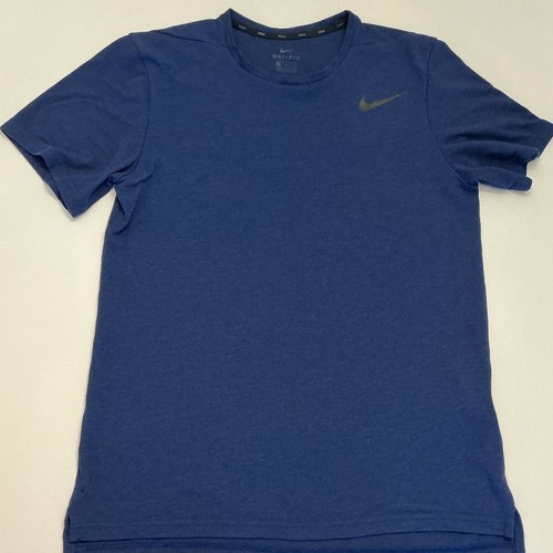 Nike Men's M Regular Fit Blue Dri-FIT Crewneck Short Sleeve T-Shirt