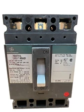 General Electric TEB132100 100A 240V 3P Lug to Lug Circuit Breaker Used